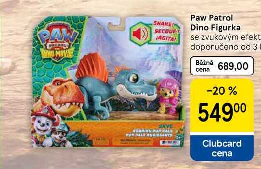 Paw Patrol Dino Figurka se zvukovým efekt 
