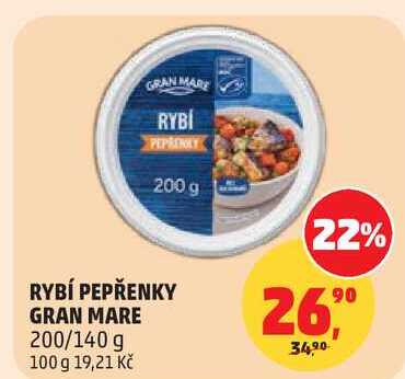 RYBÍ PEPŘENKY GRAN MARE, 200/140 g 