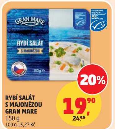 RYBÍ SALÁT S MAJONÉZOU GRAN MARE, 150 g