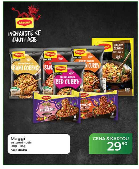 Maggi instantni nudle 130g-185g 