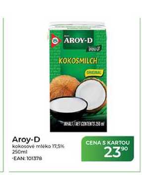 Aroy-D kokosové mléko 17,5% 250ml  