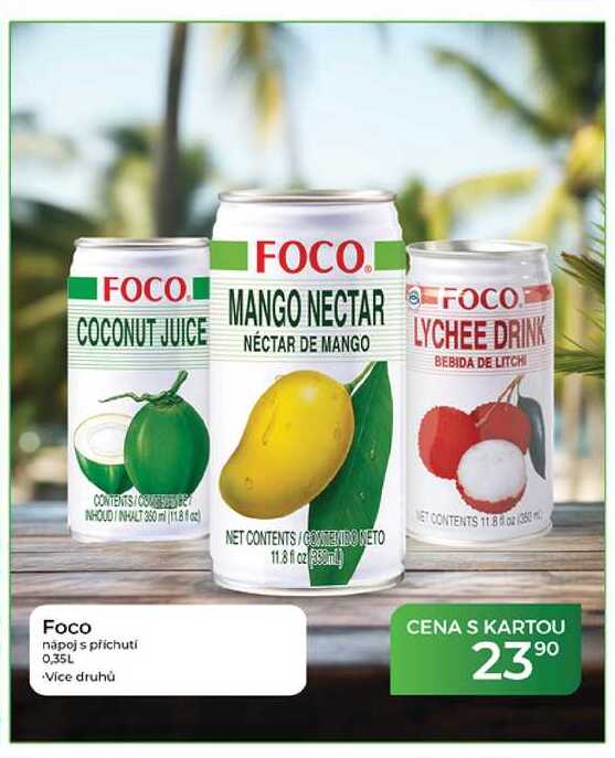 Foco napoj s příchutí 0,35L  