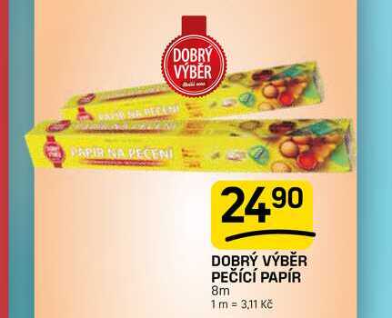 DOBRÝ VÝBĚR PEČÍCÍ PAPÍR 8m