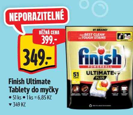 Finish Ultimate Tablety do myčky 51 ks