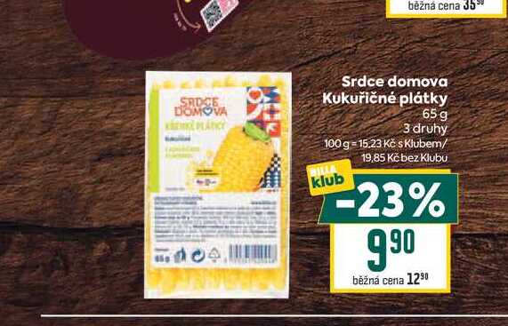 Srdce domova Kukuřičné plátky 65 g