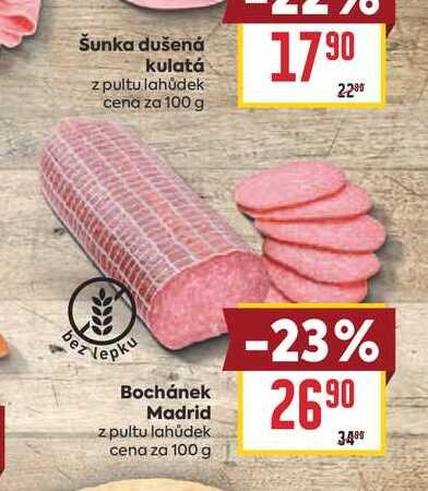 Bochánek Madrid z pultu lahůdek cena za 100 g