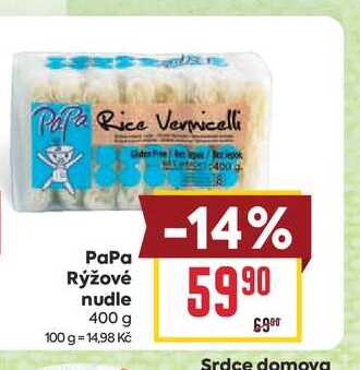 PaPa Rýžové nudle 400 g 