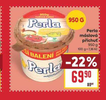 Perla máslová příchuť 950 g 