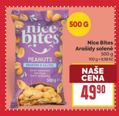 Nice Bites Arašídy solené 500 g