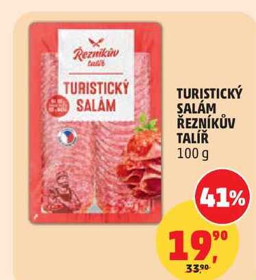 TURISTICKÝ SALÁM ŘEZNÍKŮV TALÍŘ, 100 g