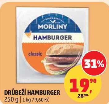 DRŮBEŽÍ HAMBURGER, 250 g