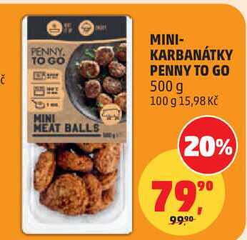 MINI- KARBANÁTKY PENNY TO GO, 500 g  