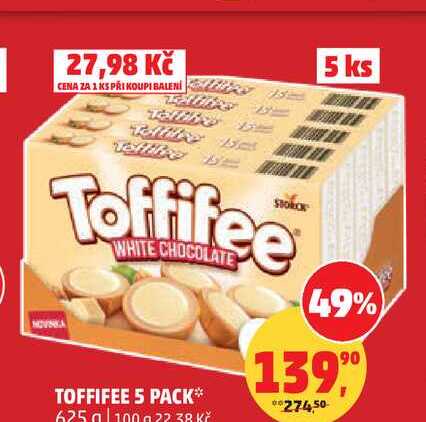 TOFFIFEE 5 PACK, 625 g