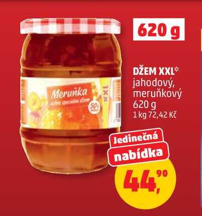 DŽEM XXL jahodový, 620 g