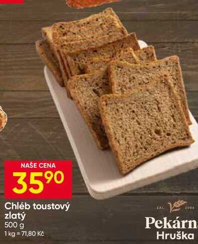 Chléb toustový zlatý 500 g
