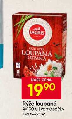 LAGRIS Rýže loupaná 4x100 g varné sáčky