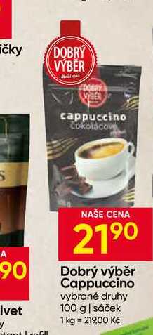 Dobrý výběr Cappuccino vybrané druhy 100 g