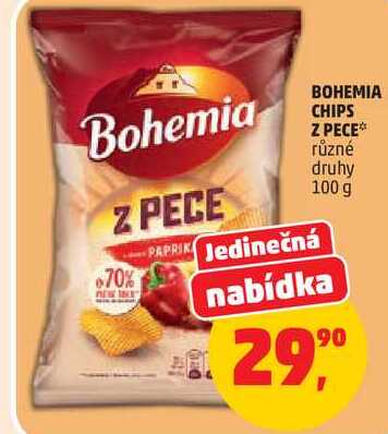 BOHEMIA CHIPS Z PECE různé druhy, 100 g