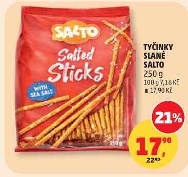 TYČINKY SLANÉ SALTO, 250g