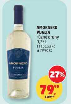 AMORNERO PUGLIA různé druhy, 0,75 l