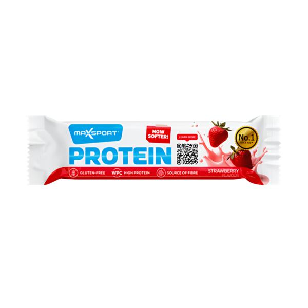Max Sport Proteinová tyčinka s jahodovou příchutí