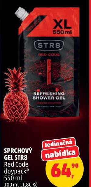 SPRCHOVÝ GEL STR8 Red Code doypack, 550 ml