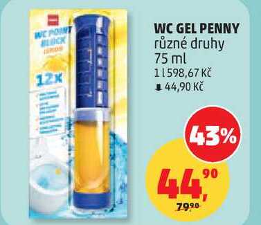 WC GEL PENNY různé druhy, 75 ml