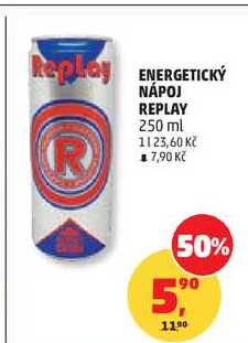 ENERGETICKÝ NÁPOJ REPLAY, 250 ml