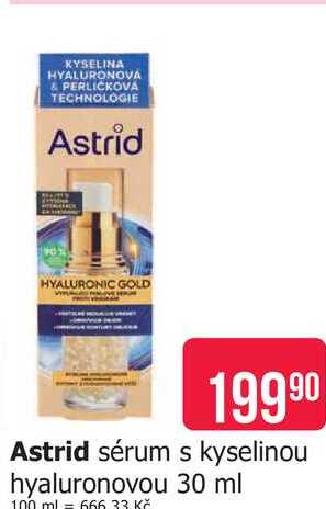 Astrid sérum s kyselinou hyaluronovou 30 ml