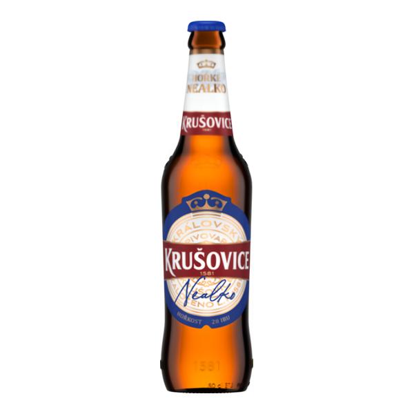 Krušovice Hořké Nealko, sklo