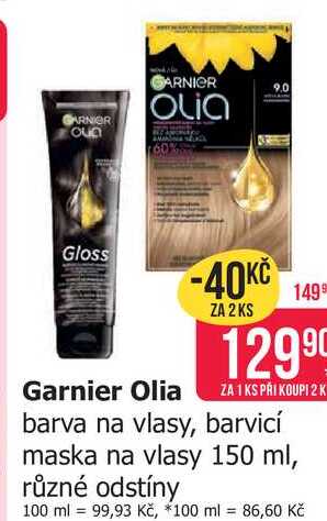 Gloss Garnier Olia barva na vlasy, barvicí maska na vlasy 150 ml, různé odstíny