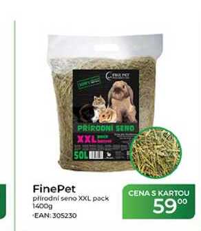 FinePet přírodní seno XXL pack 1400g