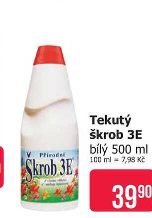Tekutý škrob 3E bílý 500 ml