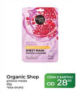 Organic Shop pleťová maska 25 g