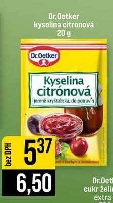 Dr.Oetker kyselina citronová 20 g