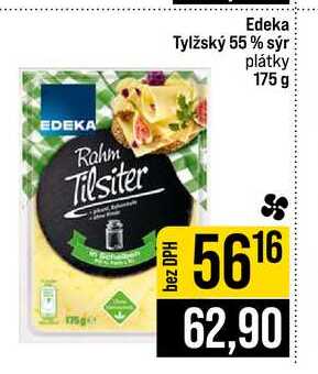 Edeka Tylžský 55% sýr plátky 175 g