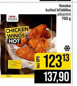 Vossko kuřecí křidélka pikantní 750 g