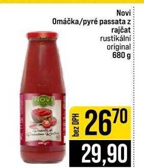 Novi Omáčka pyré passata z rajčat rustikální original 680 g