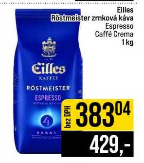 Eilles Röstmeister zrnková káva Espresso Caffé Crema 1kg
