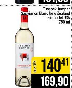 Tussock Jumper Sauvignon Blanc New Zealand Zinfandel USA 750 ml