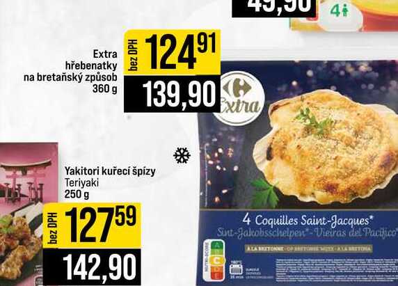 Extra hřebenatky na bretaňský způsob 360 g