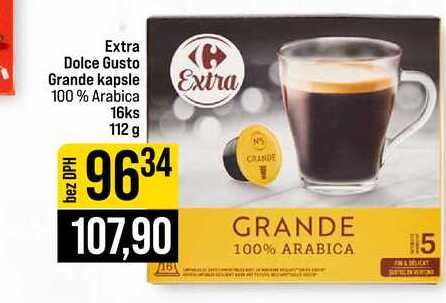Extra Dolce Gusto Grande kapsle 100% Arabica Extra 16ks 112 g