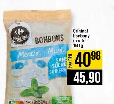Original bonbony mentol 150 g 