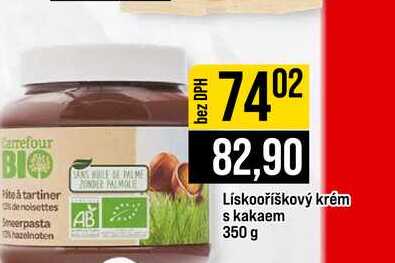 Lískooříškový krém s kakaem 350 g