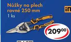 Nůžky na plech rovné 250 mm