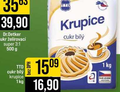 TTO cukr bílý krupice 1kg