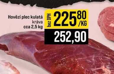 Hovězí plec kulatá kráva cca 2,5 kg
