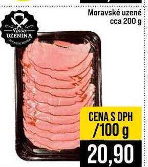 Moravské uzené cca 200 g