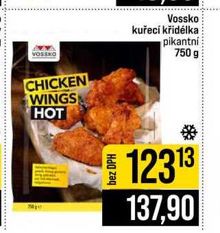 Vossko kuřecí křidélka pikantní 750 g