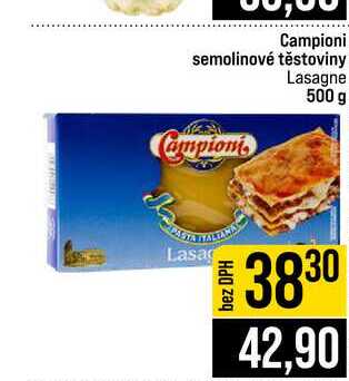 Campioni semolinové těstoviny Campioni Lasagne 500 g